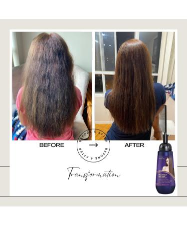 Herbishh Instant Hair Straightener Cream – Smooths Curls Tangles & Frizz – Fast & Gentle 150ml Hair Treatment with Applicator Comb Brush - Buy Online on GoSupps.com