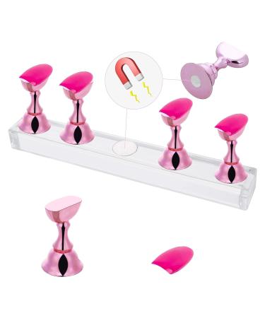 Lusofie 2 Set Nail Stand for Press On Nails - Magnetic Base for Painting, Display, and Practice - Salon and Home DIY - Buy Online on GoSupps.com