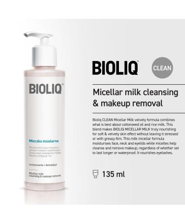 CLEAN Micellar Milk - Nourishing Skincare with Cottonseed Oil & Rice Milk for Soft Skin | Makeup Removal & Dark Circle Reduction - 135ml - Buy Online on GoSupps.com