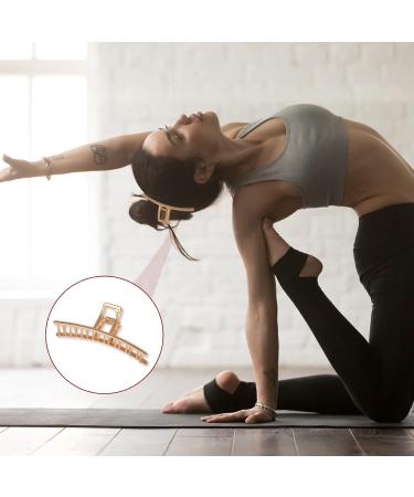 Pack of 5 Large Gold Hair Clips - 8 cm Non-Slip Styling Accessories for Thick Hair | Perfect for Women & Girls - Buy Online on GoSupps.com