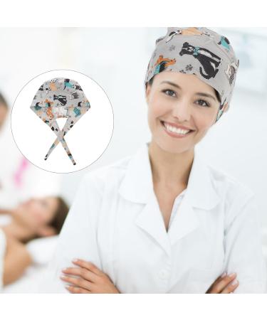 PRETYZOOM Surgical Scrub Cap Surgical Hat Cotton Adjustable Scrub Hat Doctor Nurse Cap for Women Men - Buy Online on GoSupps.com