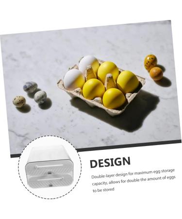 Refrigerator Organizer Tray Container Kitchen Countertop Storage Holder Large -layer Egg re-usable - Buy Online on GoSupps.com
