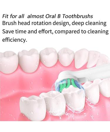 Oral B Compatible Toothbrush Replacement Heads - Precision Clean Brush Refills for Oral-B Genius & Sensitive Care - Fits Pro 1000/9600/5000/3000/8000 - White (WEB20X) - Buy Online on GoSupps.com