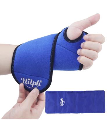 Hilph®Wrist Ice Pack for Injuries, Reusable Gel Cold Pack Wrist Ice Wrap Hot & Cold Compress Hand Ice Pack for Carpal Tunnel, Wrist Sprains, Trigger Thumb, Tendonitis, Sports Injuries