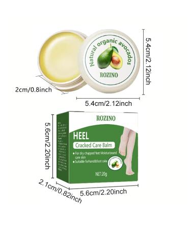 Avocado Foot Cream & Heel Balm for Dry Cracked Feet | Moisturizer for Corns Dead Skin & Soft Toenails - Perfect for Knees Elbows & Hands - Buy Online on GoSupps.com
