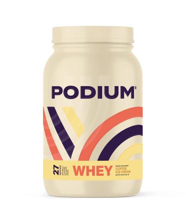 Podium Nutrition, Whey Protein Powder, Coffee Ice Cream, 27 Servings, 25g of Whey Protein Per Serving, Gluten Free, Soy Free