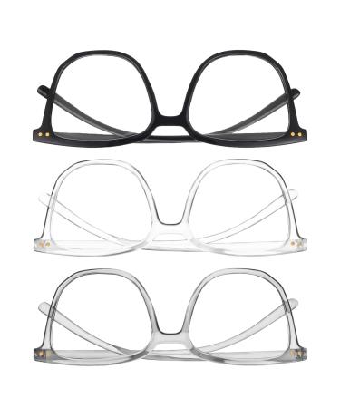 DNSHAN 3 Packs Blue Light Glasses Lightweight Blue Light Blocking Glasses Computer Glasses Anti Glare Glasses for Women & Men