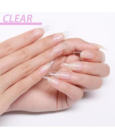 Gel Nail Polish - 8ml Builder Gel Clear Builder Nail Gel for Nails 5 In 1 UV Nail Polish Strengthener Extension Gel Base Gel Rhinestone False Nail Tips Glue Gel in a Bottle (8ml) - Buy Online on GoSupps.com