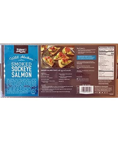 Trident Wild Alaskan Smoked Sockeye Salmon - 567g | Premium Quality 20 Oz Fillet - Buy Online on GoSupps.com