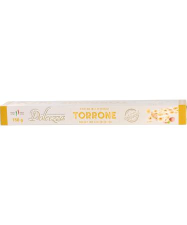 Dolcezza Torrone Hard Hazelnut Nougat Hazelnut White with light brown - Buy Online on GoSupps.com
