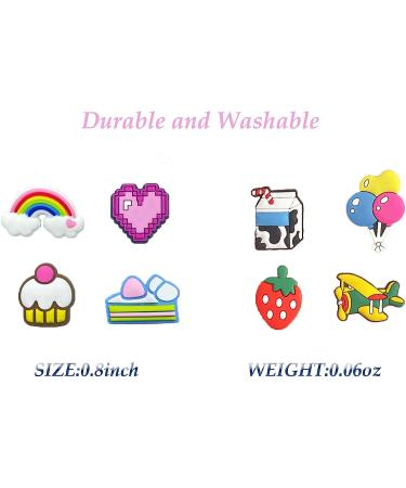 PVC Shoe Charms: 35-100 Random Garden and Cute Designs for Girls, Boys, and Adults - Perfect for Wristbands, Bracelets, and Party Gifts - Buy Online on GoSupps.com