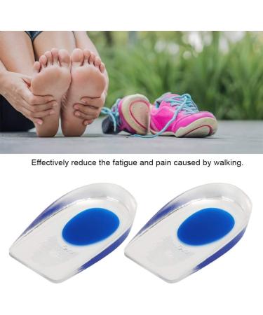 2 Pairs Men s Soft Silicone Massage Heel Pads | Comfortable Height Increase Gel Insoles - Buy Online on GoSupps.com