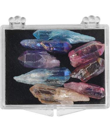 Natural Crystal Rough 1Box Natural White Crystal Quartz Stones Raw Minerals Plating Colors Colorful Specimen - (Color: 1BOX) - Buy Online on GoSupps.com