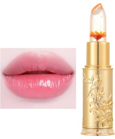 Moisturizing Nourishing Jelly Lipstick | Long Lasting Nourishing Lip Balm | Gold Leaf Temperature Color Lip Balm Flower Scented Rianpesn - Buy Online on GoSupps.com