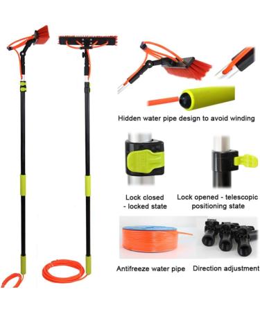 6-11M Window Cleaning Pole Photovoltaic Panel Cleaning Tool Extendable Cleaner for Trucks Windows Washing Multi-Purpose Water Spray Brush 6M / 12Ft - Buy Online on GoSupps.com