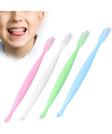 ZJchao Toothbrush Set - 4pcs Double Ended Interspace Brushes for Braces & Detail Cleaning - Soft Manual Toothbrush for Teeth Care - Buy Online on GoSupps.com