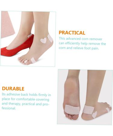 UKCOCO 50 Sheets Flannel Footsticker Shoe Pads Corn Cushions Glass Milk Bottle Forefoot Pads Feet Callus Pads Breathable Foot Pads Metatarsal Pads of Foot of Feet Care Pink Insole - Buy Online on GoSupps.com