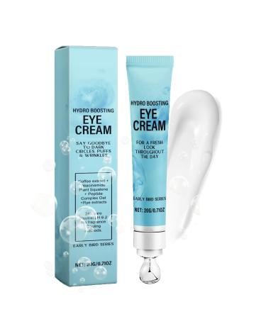 Under Eye Cream for Dark Circles and Puffiness - Caffeine Eye Cream Anti Aging Brightener With Niacinamide,Peptide Complex, Korean Skin Care Formula - Massage Zinc Roller - Puffy Eyes (1)