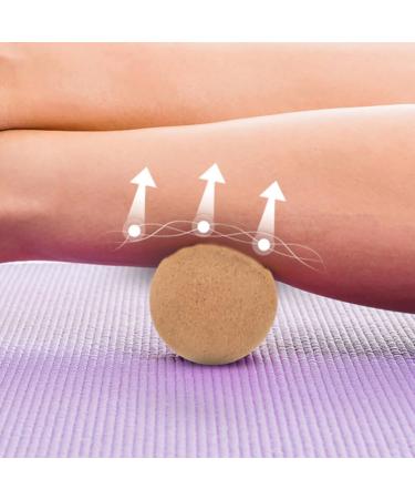 Inoomp 2 Cork Massage Ball for Deep Tissue Myofascial & Foot Therapy - Yoga & Lacrosse Roller - Buy Online on GoSupps.com