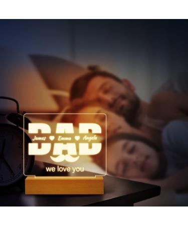 Buioata Gifts for Dad Personalized Gifts for Dad from Daughter Son Night Light Kids' Name Custom Dad Birthday Gifts Idea for Valentines Day Gifts Birthday Gifts for Dad For Dad-custom - Buy Online on GoSupps.com