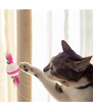 6 Eco-Friendly Sisal Rope Balls for Cats - Interactive Scratch and Play Toys - Buy Online on GoSupps.com