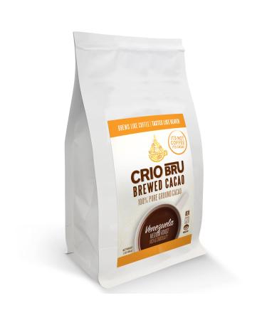 Crio Bru Brewed Cacao Venezuela Medium Roast 3lb (48oz) - Coffee Alternative Natural Healthy Drink | 100% Pure Ground Cacao Beans | 99.99% Caffeine Free, Keto, Low Carb, Paleo, Non-GMO 3 Pound (Pack of 1)