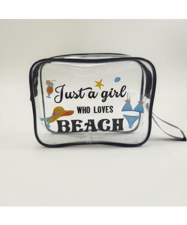 Toiletry Bag Women Clear Wash Bag Waterproof Clear Travel Toiletry Bag Cosmetic Makeup Bags Girls Wash Bag Holiday Travel Bag for Toiletries Cosmetics Bag (A) - Buy Online on GoSupps.com