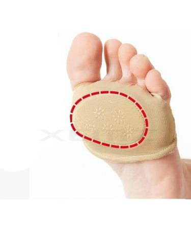 Silicone Forefoot Cushion Sleeves - Anti-Slip Gel Pads for Foot Pain Relief & Blister Protection - International Shipping Available - Buy Online on GoSupps.com