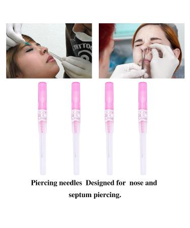 Stainless Steel 20G Piercing Needles Set for Body and Nose Septum Piercing - 15PCS - Buy Online on GoSupps.com