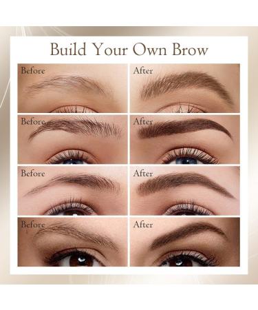  Generisch 2-in-1 Eyebrow Pencil with Gel - 2025 - 2-in-1 Eyebrow Pen - Magic and Waterproof Pen - With 4 Split Tips (02# Dark Brown) - Buy Online on GoSupps.com