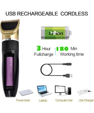 Cordless Pet Grooming Clippers Professional Pet Hair Clippers Detachable Blade with 4 Comb Guides for Small Medium & Large Dogs Horse Cats and Other House Animals Pet Grooming Kit - Buy Online on GoSupps.com