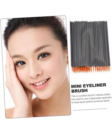 Ipetboom 100pcs Disposable Eyeliner Brush Makeup Girls Cosmetic Brush Artificial Woman Face Brush 9x6.5cm Black - Buy Online on GoSupps.com