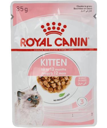 ROYAL CANIN Kitten in Gravy Wet Food 85g (Pack of 24) - Buy Online on GoSupps.com