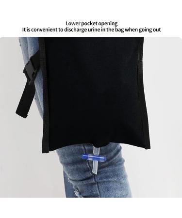 Shop Catheter Bag Covers - Urine Bag Cover & Holder with Safety Lock | Black Catheter Leg Bag for Comfort & Convenience - Buy Online on GoSupps.com
