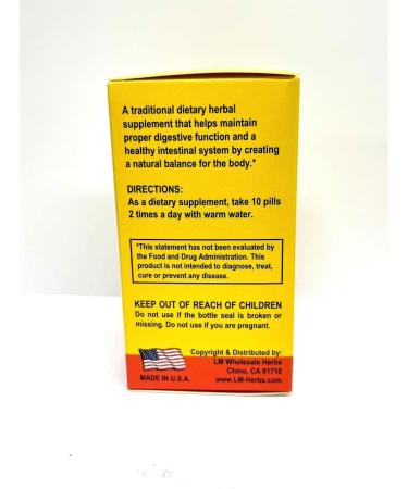 Lao Wei Digestion Combo - Jian Pi Yi Chang Wan Herbal Supplement Helps for Digestive Function & Healthy Intestinal System 300mg 100 Pills Made in USA - Buy Online on GoSupps.com