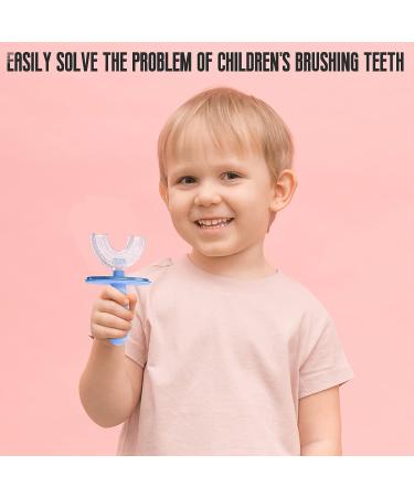 BDFIEYY U-Shaped Kids Toothbrush: 360 Cleaning, Food Grade Silica Gel, Resistant to 120 Autoclaving | Ages 2-12 - Buy Online on GoSupps.com