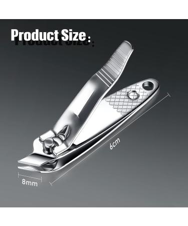 12 Pcs Slanted Edge Nail Clippers - Metal Side Cuticle Trimmer for Precise Nails Cutting - Curved Nail Edge Cutter for Pedicure and Manicure - Buy Online on GoSupps.com