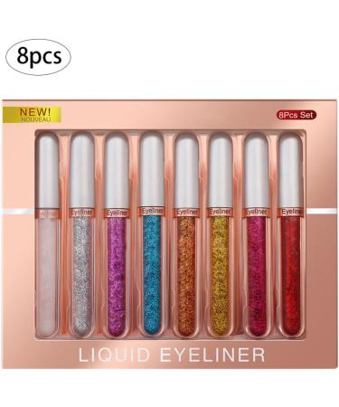 8 Colors Liquid Eyeliner Colourful Waterproof Eyeliner Cosplay Matte Eyeliner Set 2.5mL Style 3 Eyeliner - Buy Online on GoSupps.com
