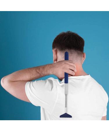 Olyee Stainless Steel Back Scratch - High-Quality Extendable 68cm Massage Tool (Blue) for Head & Body Relief - Buy Online on GoSupps.com