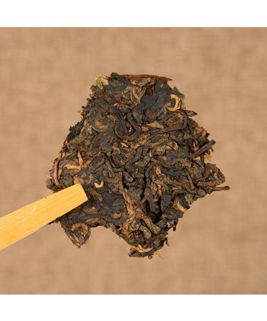 HQZM Yunnan Jingmai Mountain 357g Chinese Puer Ripe Tea Cake The Fragrant Tea Of Aging - Buy Online on GoSupps.com