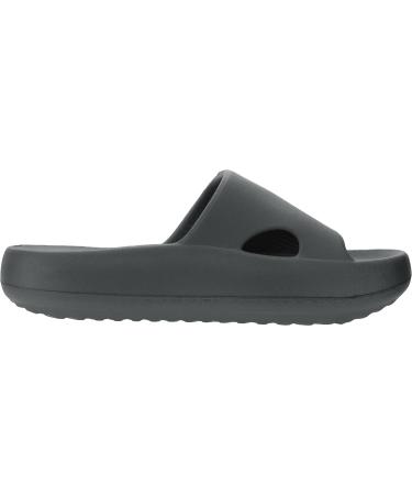 Joomra Arch Support Slides for Women & Men | Recovery Sandals for Plantar Fasciitis | Pain Relief Cushion Slippers - Deep Grey Thick Sole Size 7.5-8.5 Women/6-7 Men - Buy Online on GoSupps.com