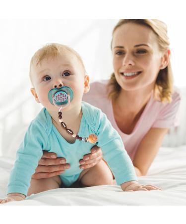 CJiangpo Silicone Rugby Pacifier Clips - Rugby Themed Teether Toy for Boys and Girls - Set of 2 - Perfect Baby Shower or Birthday Gift - Buy Online on GoSupps.com