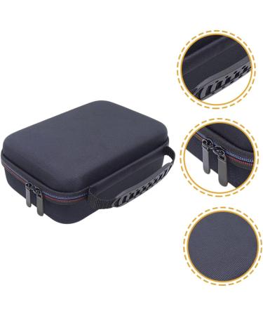 Frcolor Storage Bag for Hair Cutter & Razor Holder - 4-Piece EVA Travel Accessory for Men | Facial Care & Grooming - Lightweight Black 22.5x16cm - Buy Online on GoSupps.com