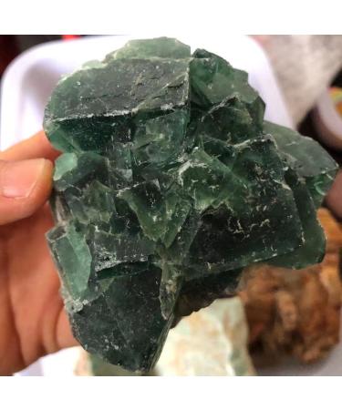 Natural Crystal Rough 1pc 320-1000g Natural Raw Crystal Stone Unpolished Green Fluorite Rough Rock Oblique Cube Cluster Crystals Reiki Decor Great Choice for Home Decoration QINTINYIN (Size : 440-470 440-470g - Buy Online on GoSupps.com