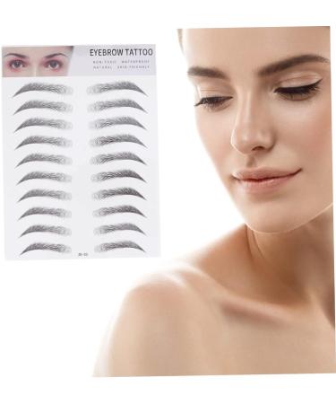 Beavorty 4 pcs 3d eyebrow stickers eyebrow tattoo stickers tattoo brow False Eyebrows Eyebrow Tool makeup - Buy Online on GoSupps.com