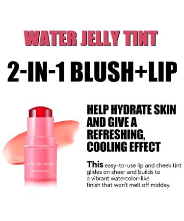 Buy 3 Colors Water Jelly Tint Stick | Milk Cooling Lip Gloss & Blush - Long-lasting Sheer Stain - International Shipping - Buy Online on GoSupps.com