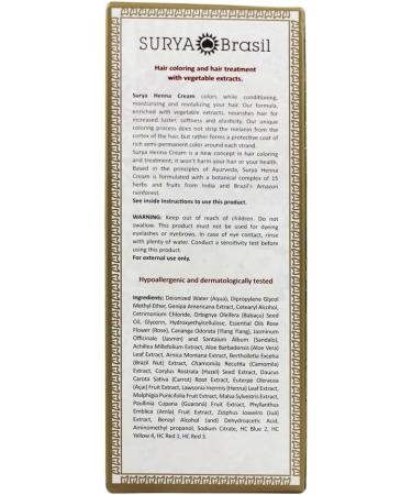 Surya Nature Inc Henna Chocolate Cream 2.31 oz - Natural Hair Dye Cream - Buy Online on GoSupps.com