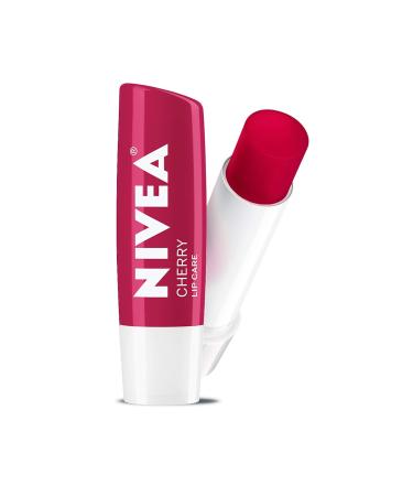 NIVEA Cherry Lip Care Stick - Tinted Red Lip Balm for Moisturized Beautiful Lips - 0.17 oz - Buy Internationally - Buy Online on GoSupps.com