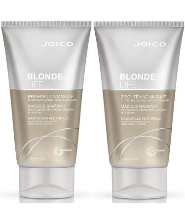 Blonde Life Brightening Masque | For Blonde Hair | Instant Hydration | Neutralize Chlorine & Detoxify Hair | Add Softness & Smoothness | Sulfate Free | With Monoi & Tamanu Oil | 5.1 Ounce (Pack of 2)