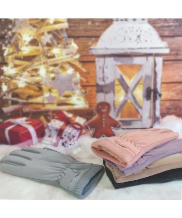 Kingmate Thermal Gloves for Women - Winter Outdoor Cycling Touchscreen Fleece Running Gloves - Warm Gray - Buy Online on GoSupps.com